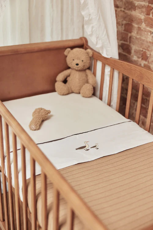 Jollein -  Jersey Fitted Sheet 70x140cm - Ivory - Mabel & Fox