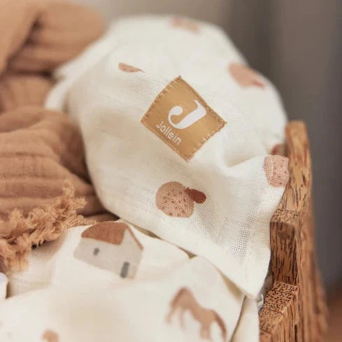 Farm muslin best sale blanket
