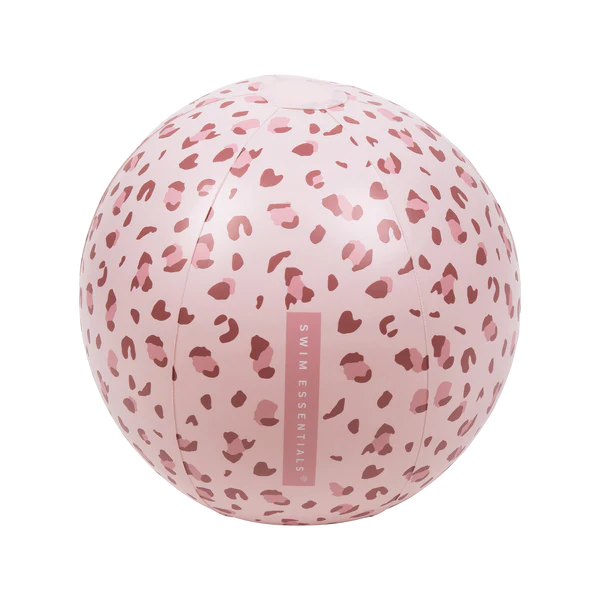 Swim Essentials - Beach Ball - Pink Leopard