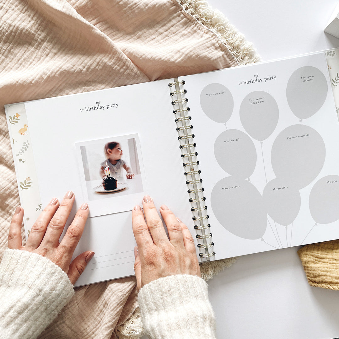 Blush & Gold - Baby Book - Animals - Mabel & Fox