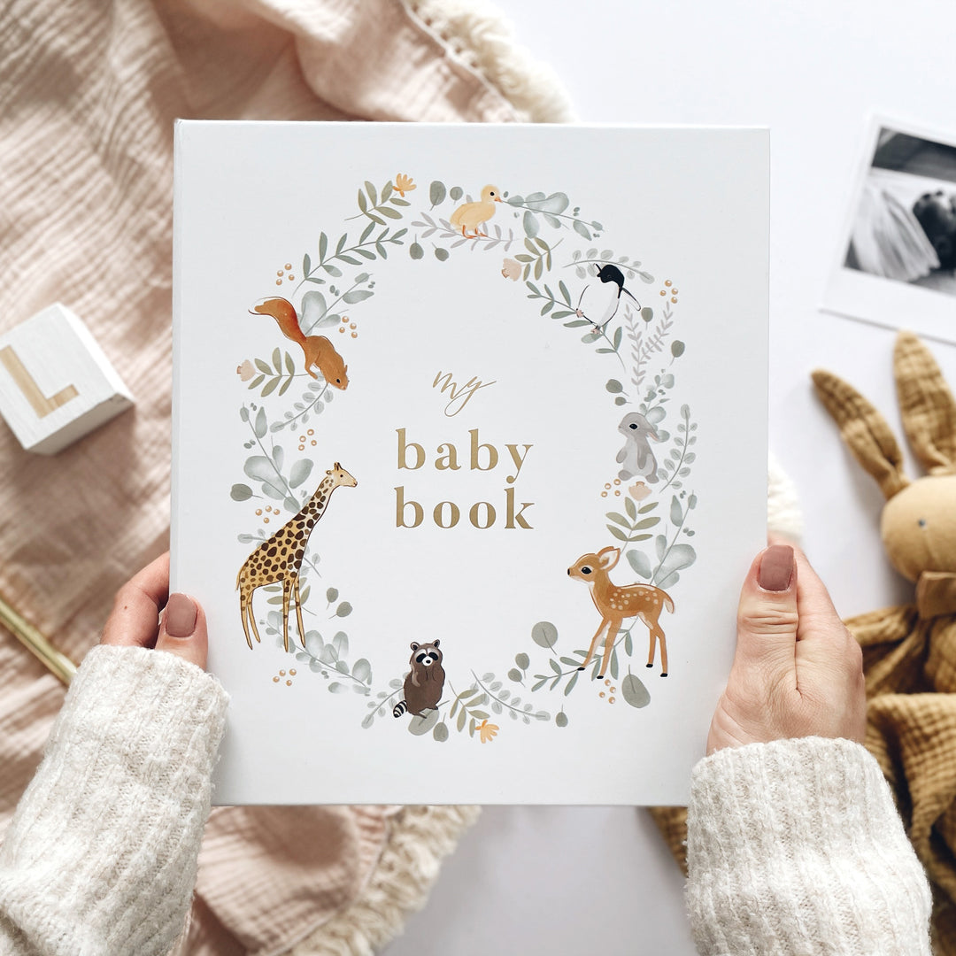 Blush & Gold - Baby Book - Animals - Mabel & Fox