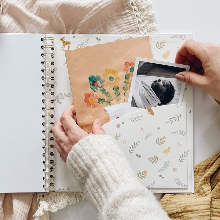 Blush & Gold - Baby Book - Animals - Mabel & Fox
