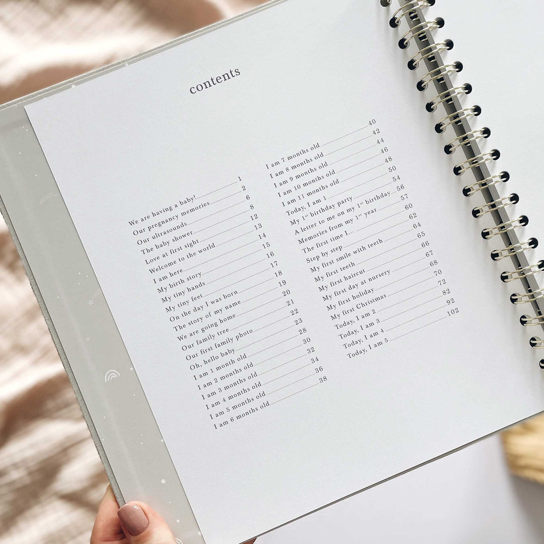 Blush & Gold - Baby Book - Misty - Mabel & Fox