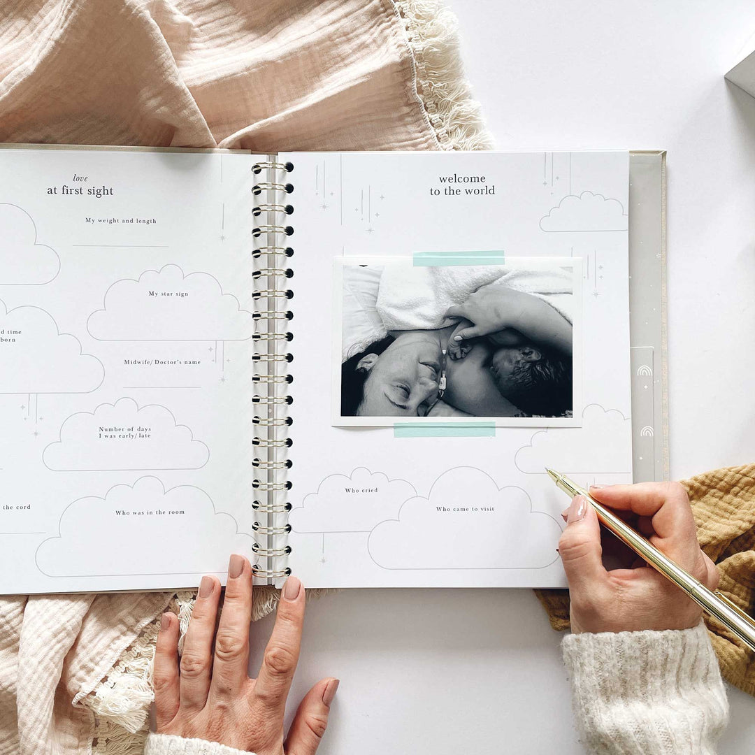 Blush & Gold - Baby Book - Misty - Mabel & Fox