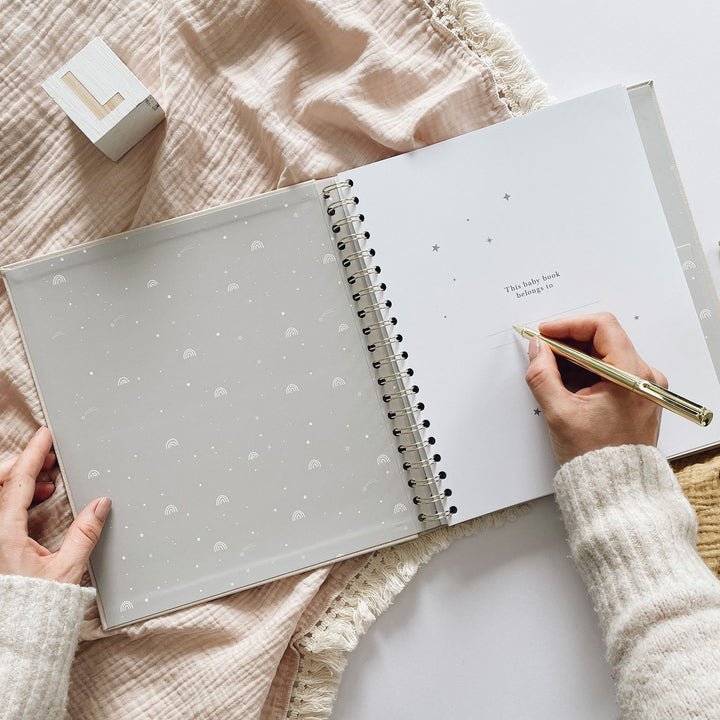 Blush & Gold - Baby Book - Safari - Mabel & Fox
