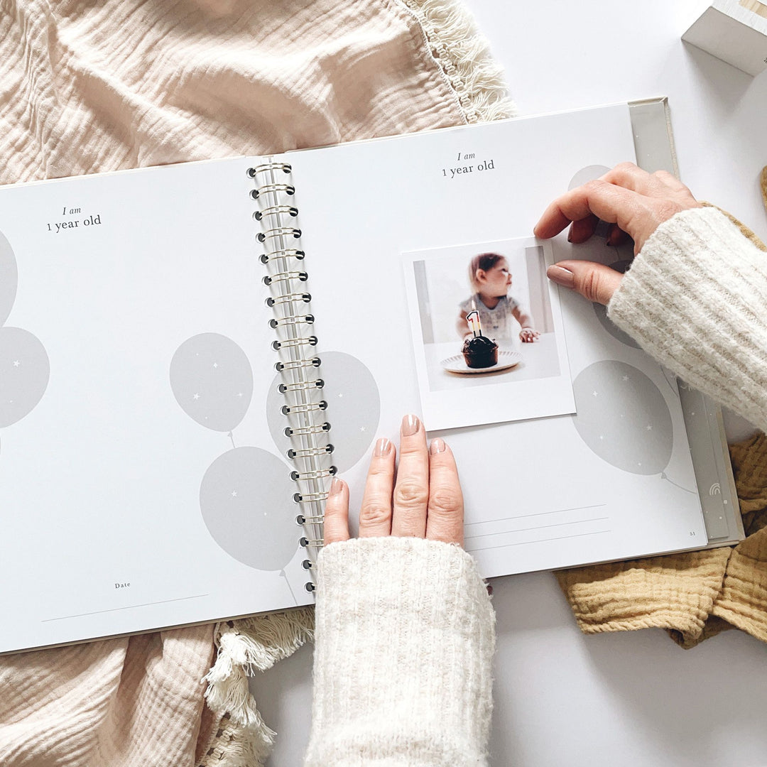 Blush & Gold - Baby Book - Safari - Mabel & Fox