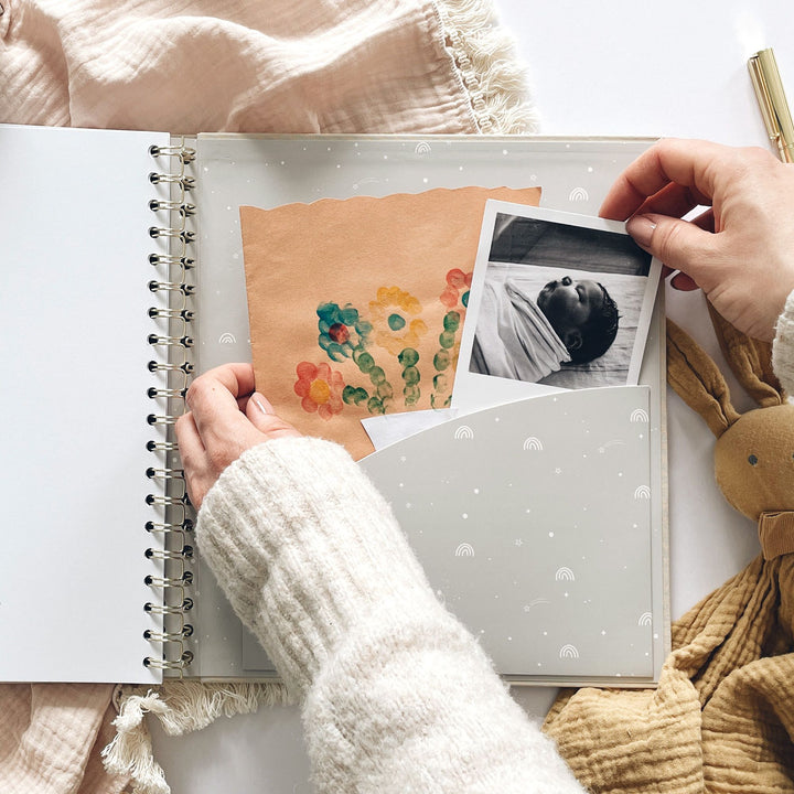 Blush & Gold - Baby Book - Safari - Mabel & Fox