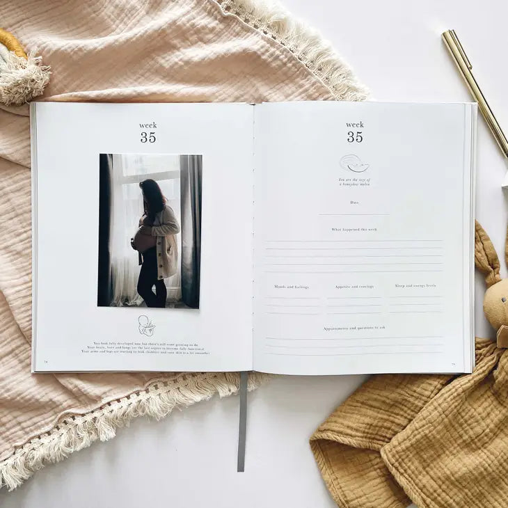 Blush & Gold - Pregnancy Journal - Pearl - Mabel & Fox
