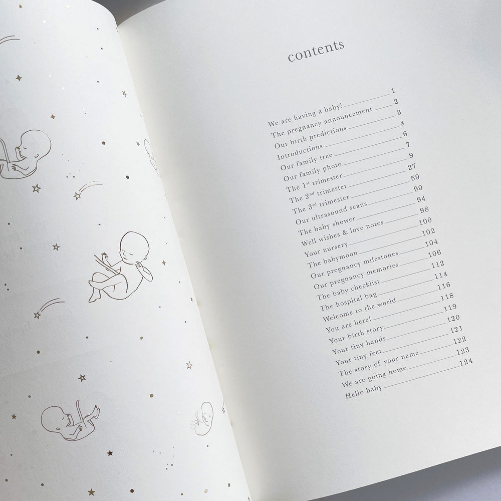 Blush & Gold - Pregnancy Journal - Safari - Mabel & Fox