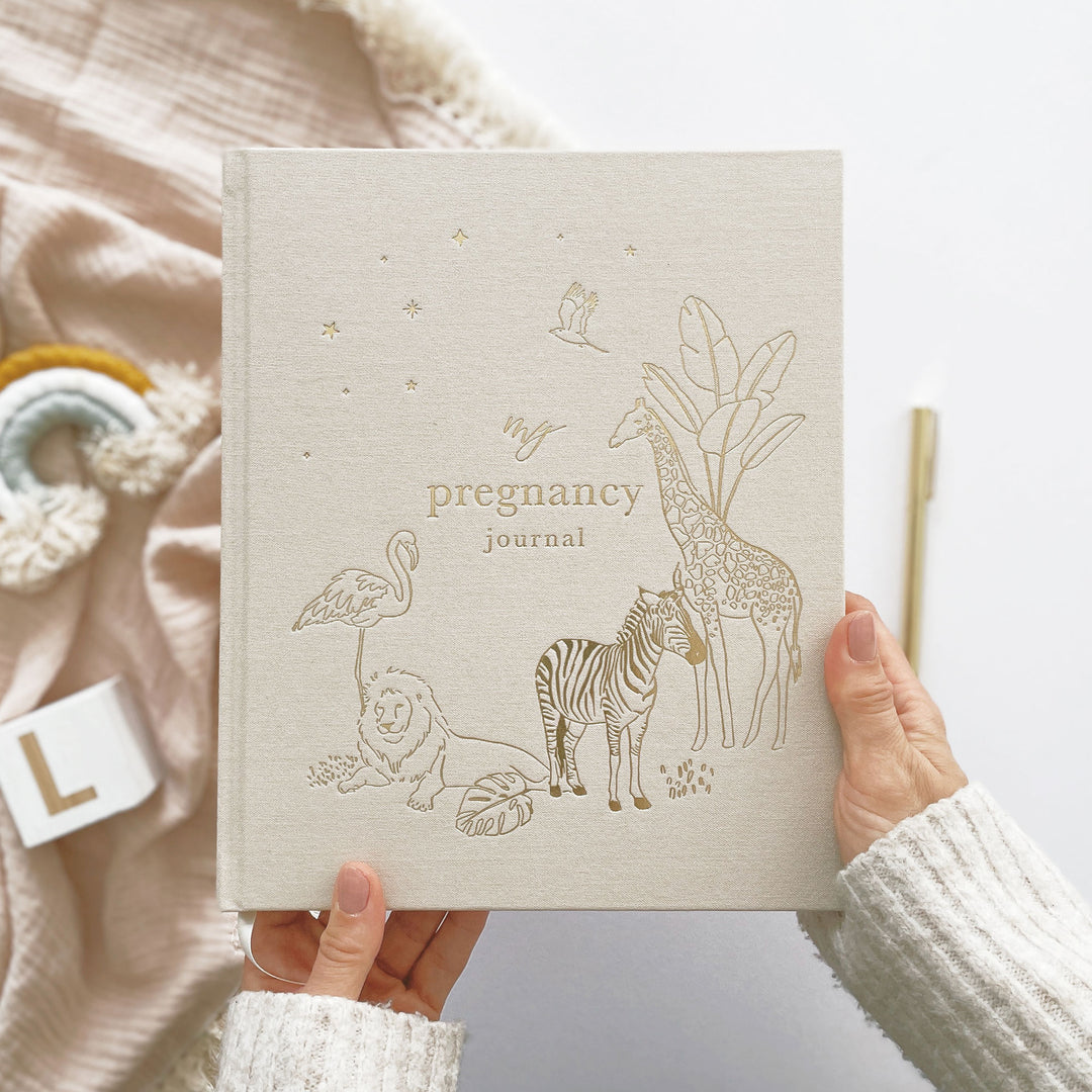Blush & Gold - Pregnancy Journal - Safari - Mabel & Fox
