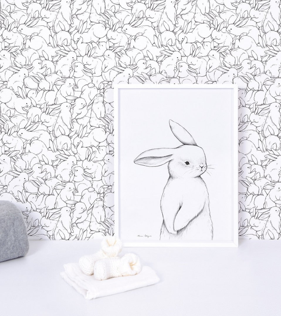 Lilipinso - Art Print - Bunny - 30x40 cm - Mabel & Fox
