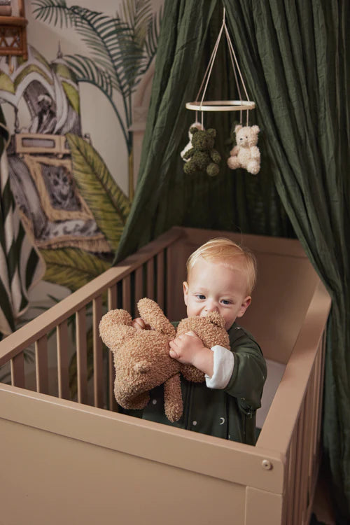 Jollein - Baby Cot Mobile - Teddy Bear Leaf Green/Natural