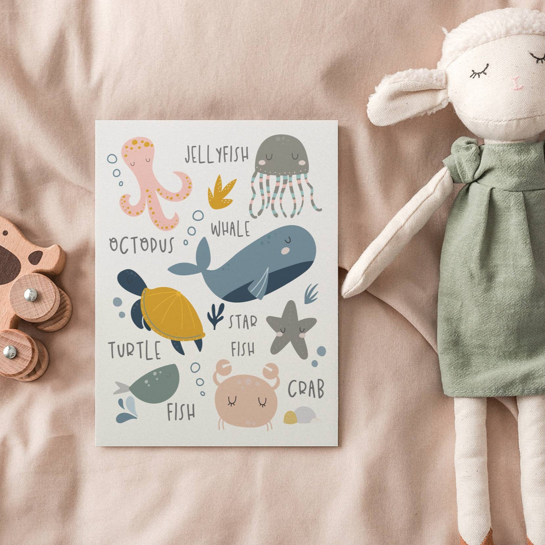 Made for Maise - Sea Creatures Print - Mabel & Fox