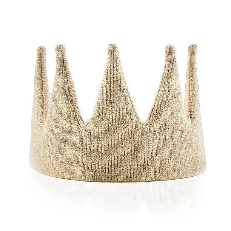 Avery Row - Gold Sparkle Knitted Crown