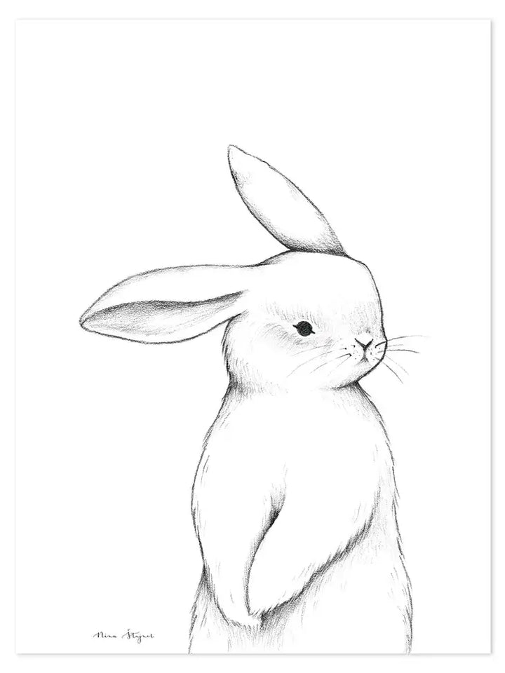 Lilipinso - Art Print - Bunny - 30x40 cm