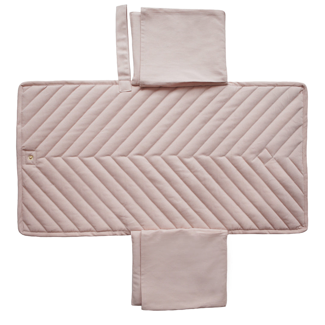 Mushie - Portable Changing Pad - Blush - Mabel & Fox