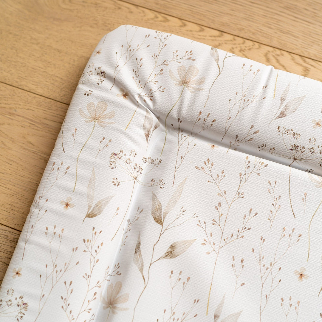 Mabel & Fox - Baby Changing Mat - Natural Wildflowers