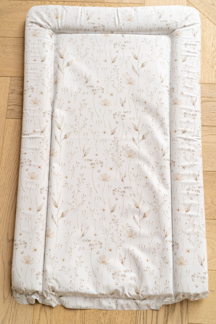 Mabel & Fox - Baby Changing Mat - Natural Wildflowers