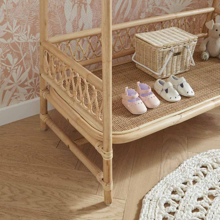 CuddleCo - Aria Clothes Rail - Rattan