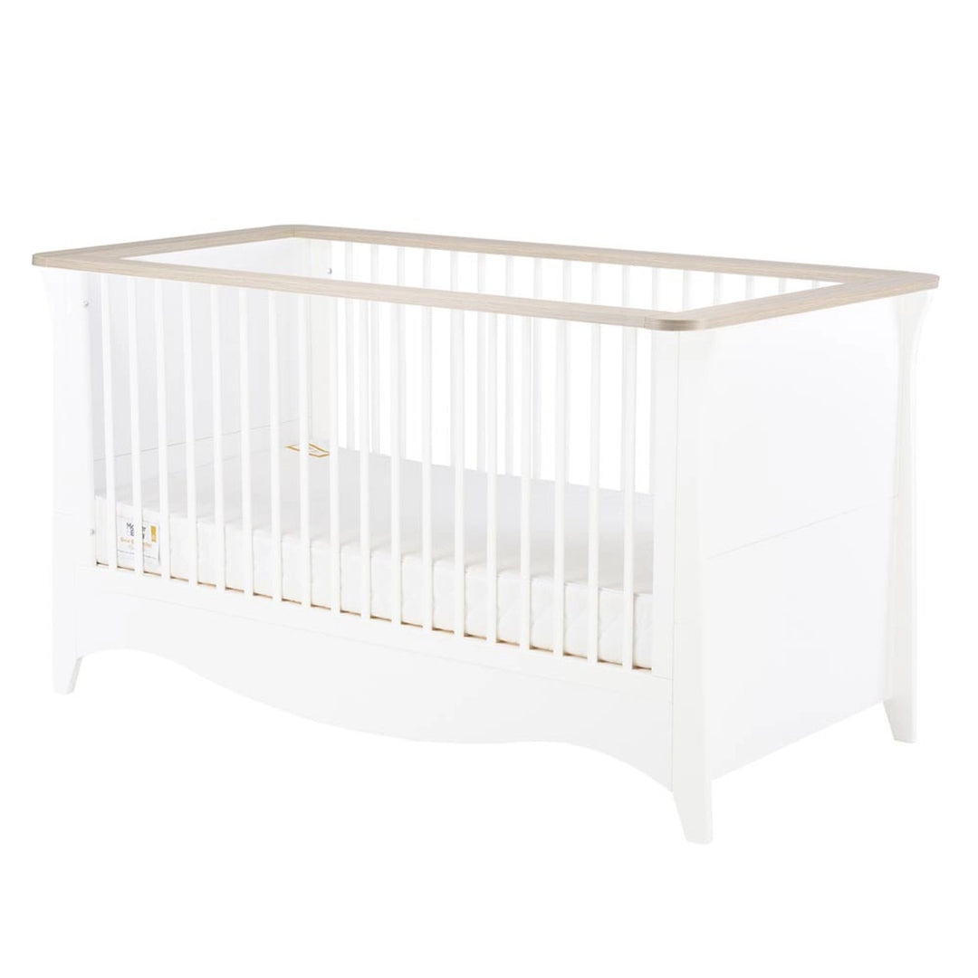 CuddleCo - Clara Cot Bed - White/Ash