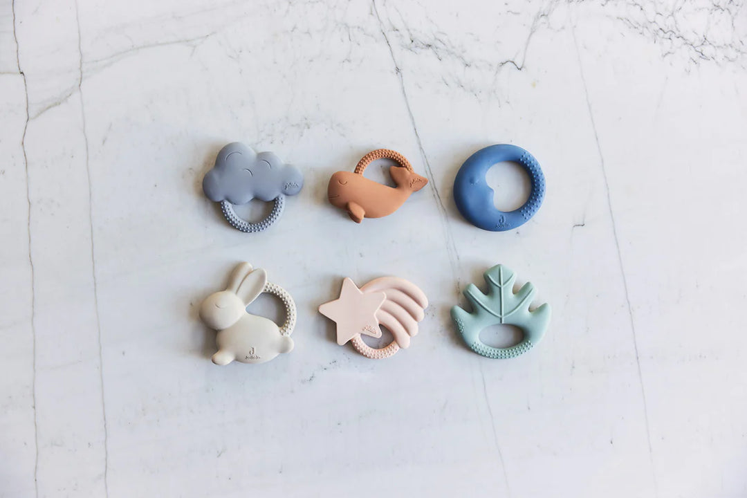 Jollein - Teething Ring - Whale Caramel