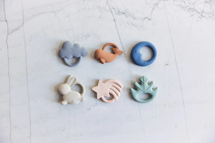 Jollein - Teething Ring - Whale Caramel