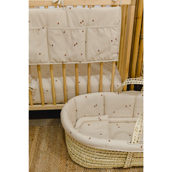 Gloop! Baby Moses Basket  - Mushroom - Mabel & Fox