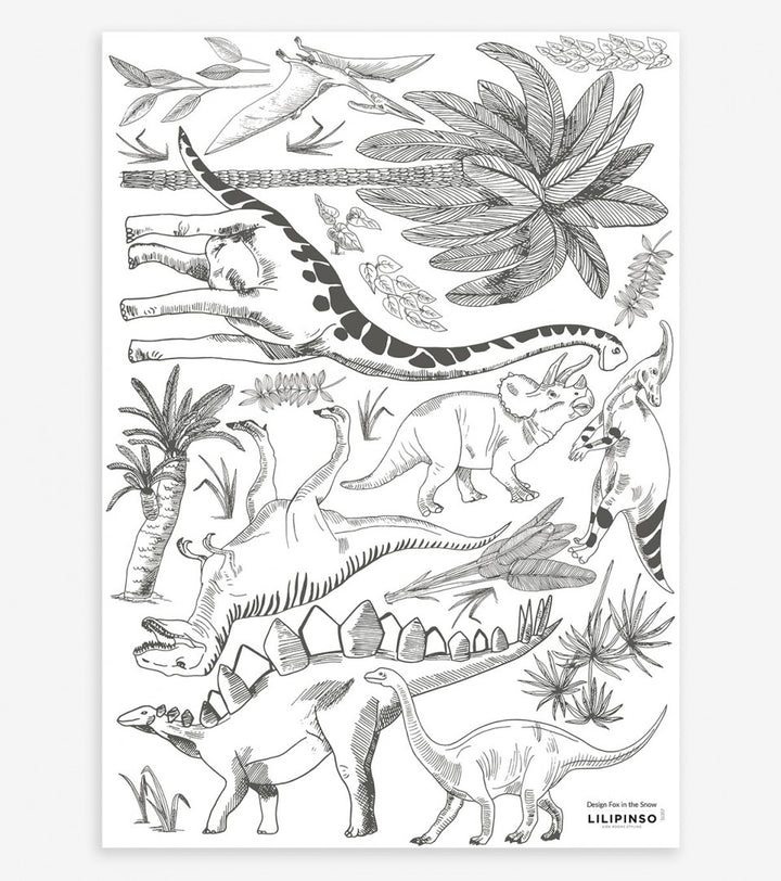 Lilipinso - Wall Decals - Dinosaurs & Plants