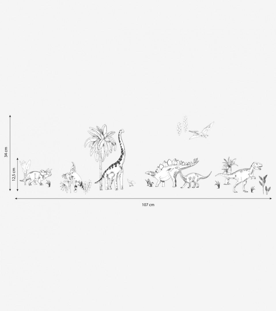 Lilipinso - Wall Decals - Dinosaurs & Plants