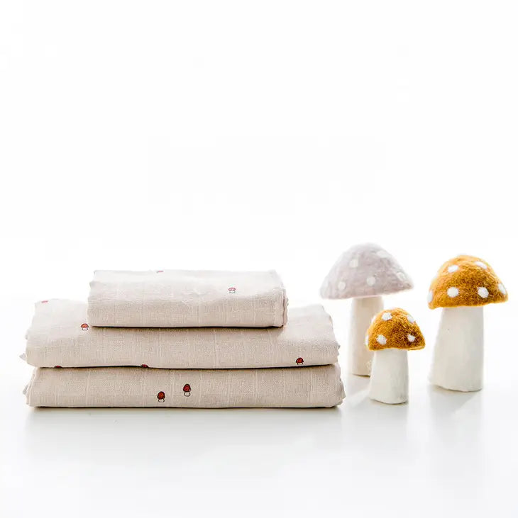 Gloop! - Muslin - 70x70cm - Mushrooms