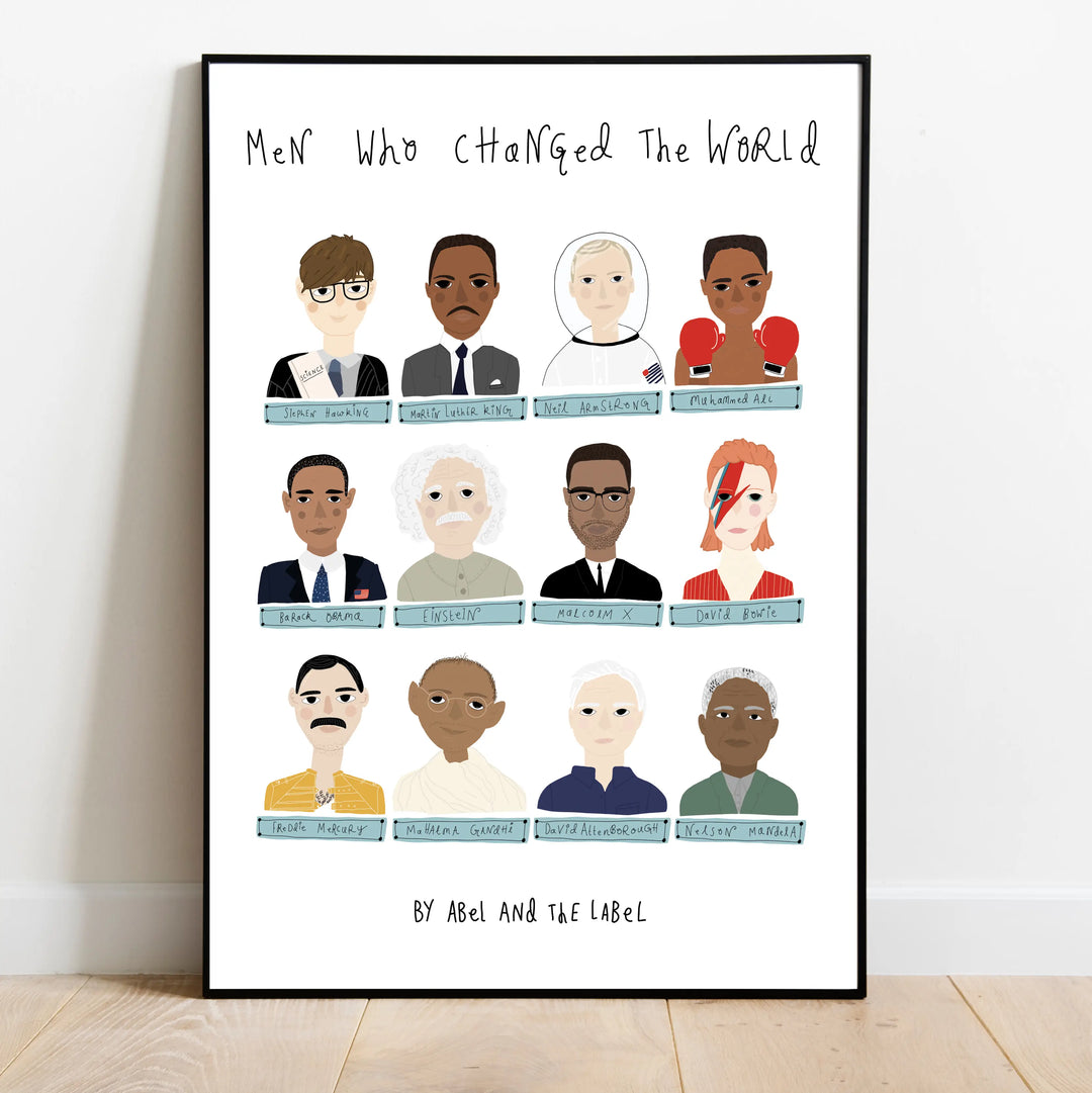 Abel and the Label - Art Print - Men who changed the world - Mabel & Fox