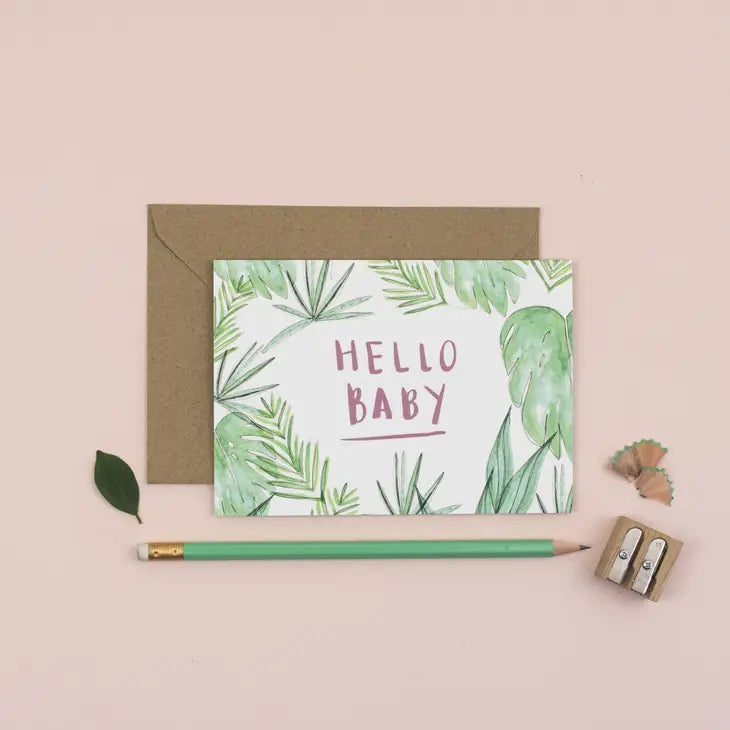 Plewsy - Greeting Card - Hello Baby