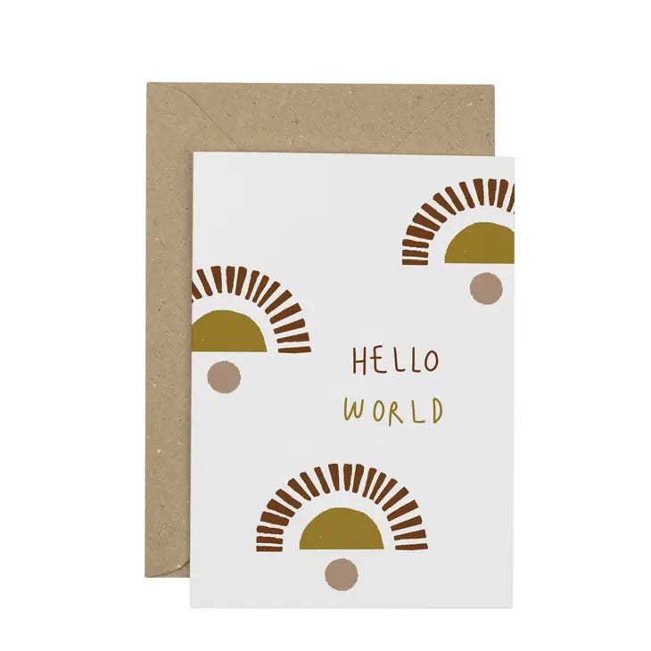 Plewsy - Greeting Card - Hello World