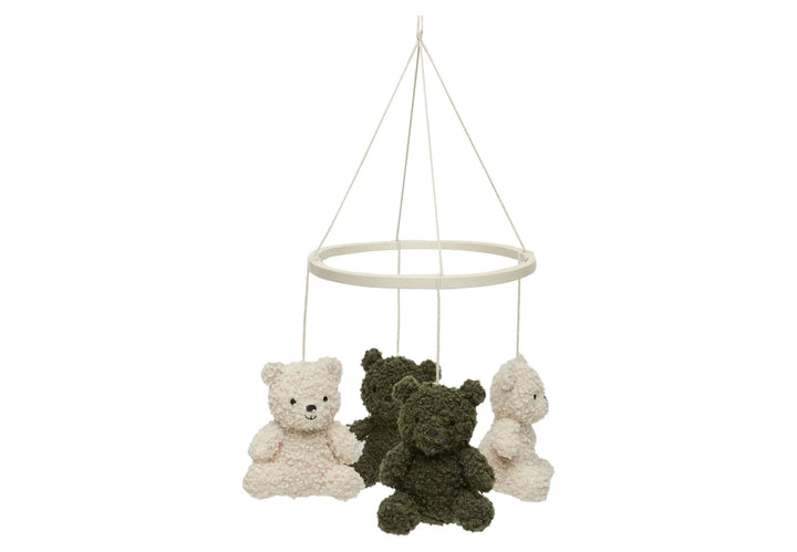 Jollein - Baby Cot Mobile - Teddy Bear Leaf Green/Natural