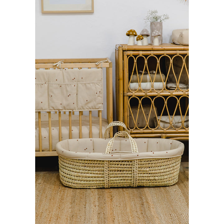 Gloop! Baby Moses Basket  - Mushroom - Mabel & Fox
