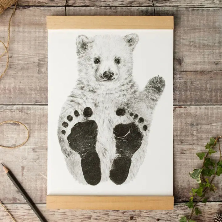 Lucy Coggle Designs - Baby Polar Bear Footprint Kit