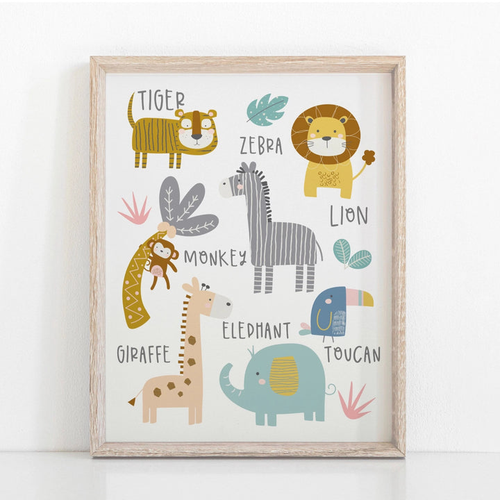Made for Maise - Jungle Animals Print - Mabel & Fox