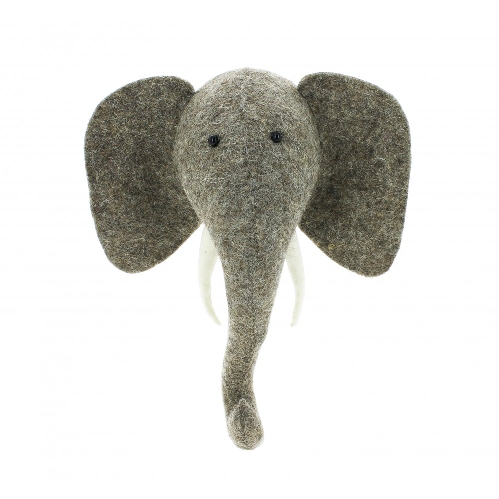 Fiona Walker England - Mini Elephant Head - Jungle Wall Mount - Mabel & Fox