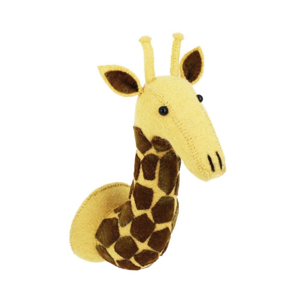 Fiona Walker England - Mini Giraffe Head - Jungle Wall Mount - Mabel & Fox