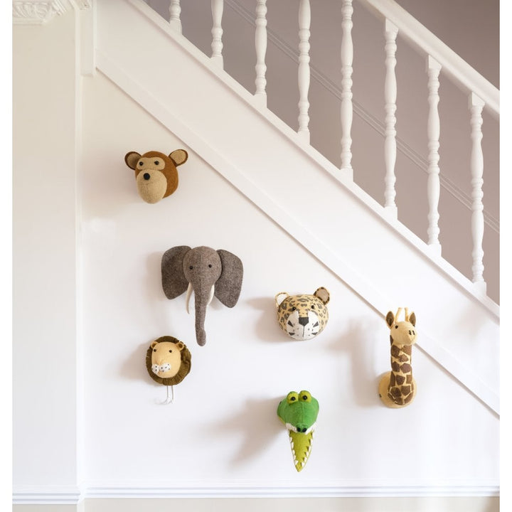 Fiona Walker England - Mini Leopard Head - Jungle Wall Mount - Mabel & Fox