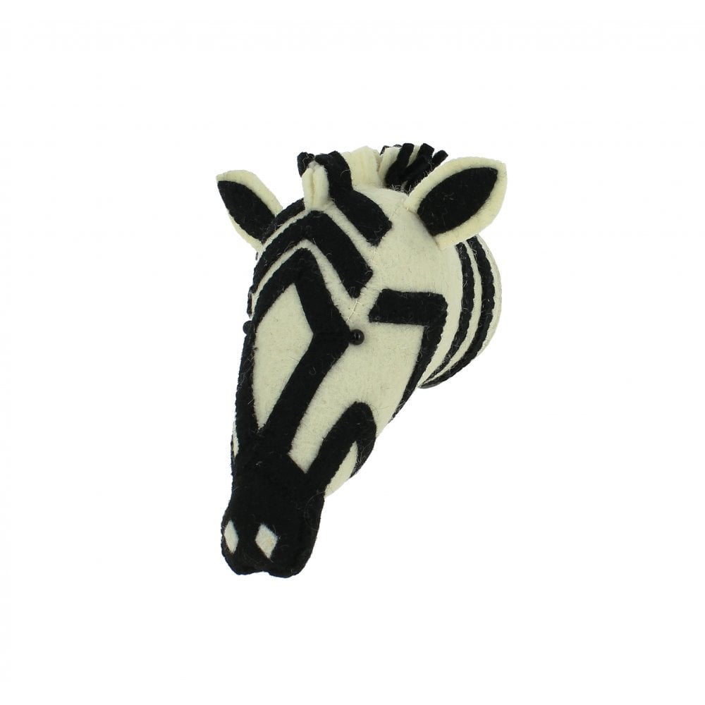Fiona Walker England - Mini Zebra Head - Jungle Wall Mount - Mabel & Fox