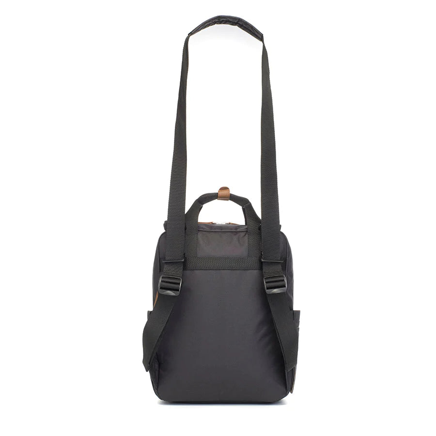 Babymel - Georgi Eco Convertible Backpack – Black - Mabel & Fox