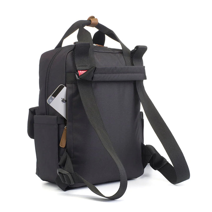 Babymel - Georgi Eco Convertible Backpack – Black - Mabel & Fox