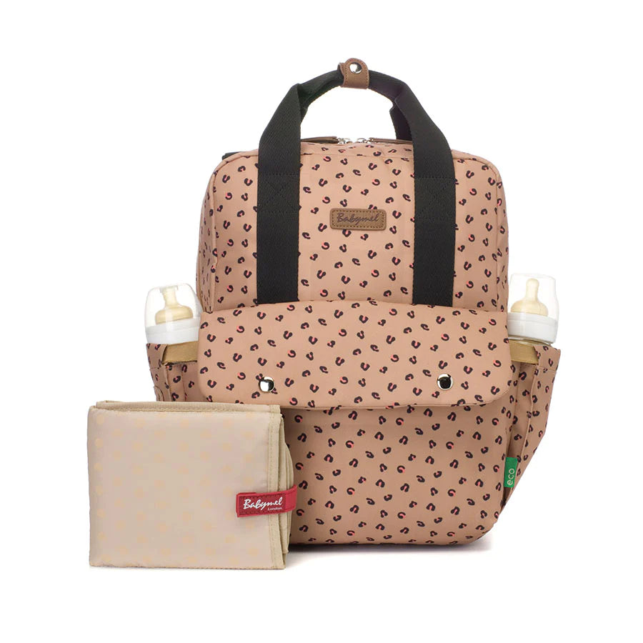 Babymel - Georgi Eco Convertible Backpack – Caramel Leopard - Mabel & Fox
