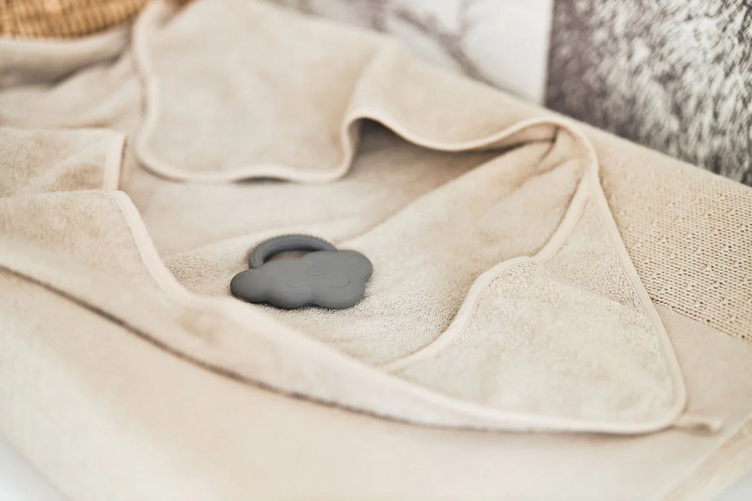 Jollein -  Baby Bath Cape - Nougat (75x75cm) - Mabel & Fox