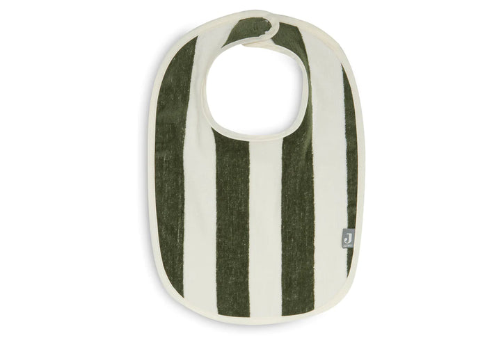 Jollein - Bib Stripe Terry - Leaf Green (2 pack) - Mabel & Fox