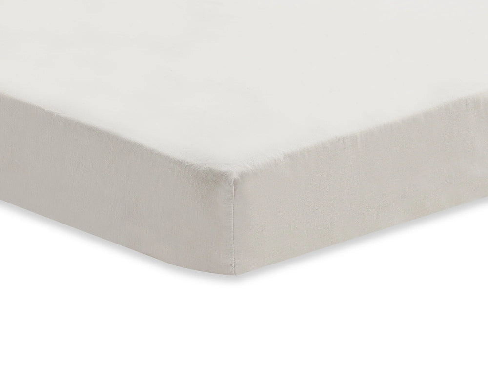 Jollein - Cotton Fitted Sheet 70x140cm - Soft Grey - Mabel & Fox