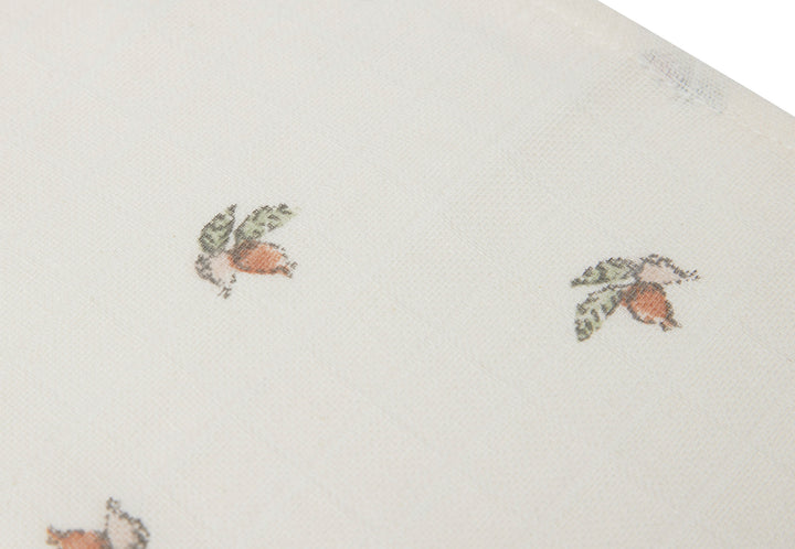 Jollein - Muslin Mouth Cloth - Rosehip (3 Pack) - Mabel & Fox