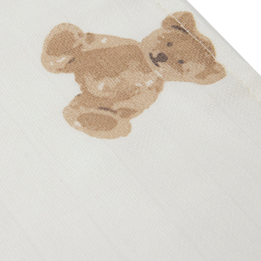 Jollein - Muslin Mouth Cloth - Teddy Bear (3 Pack) - Mabel & Fox