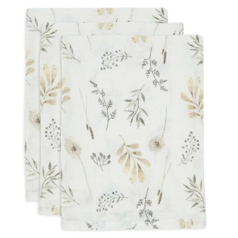 Jollein - Washcloth Set - Wild Flowers (3 Pack) - Mabel & Fox
